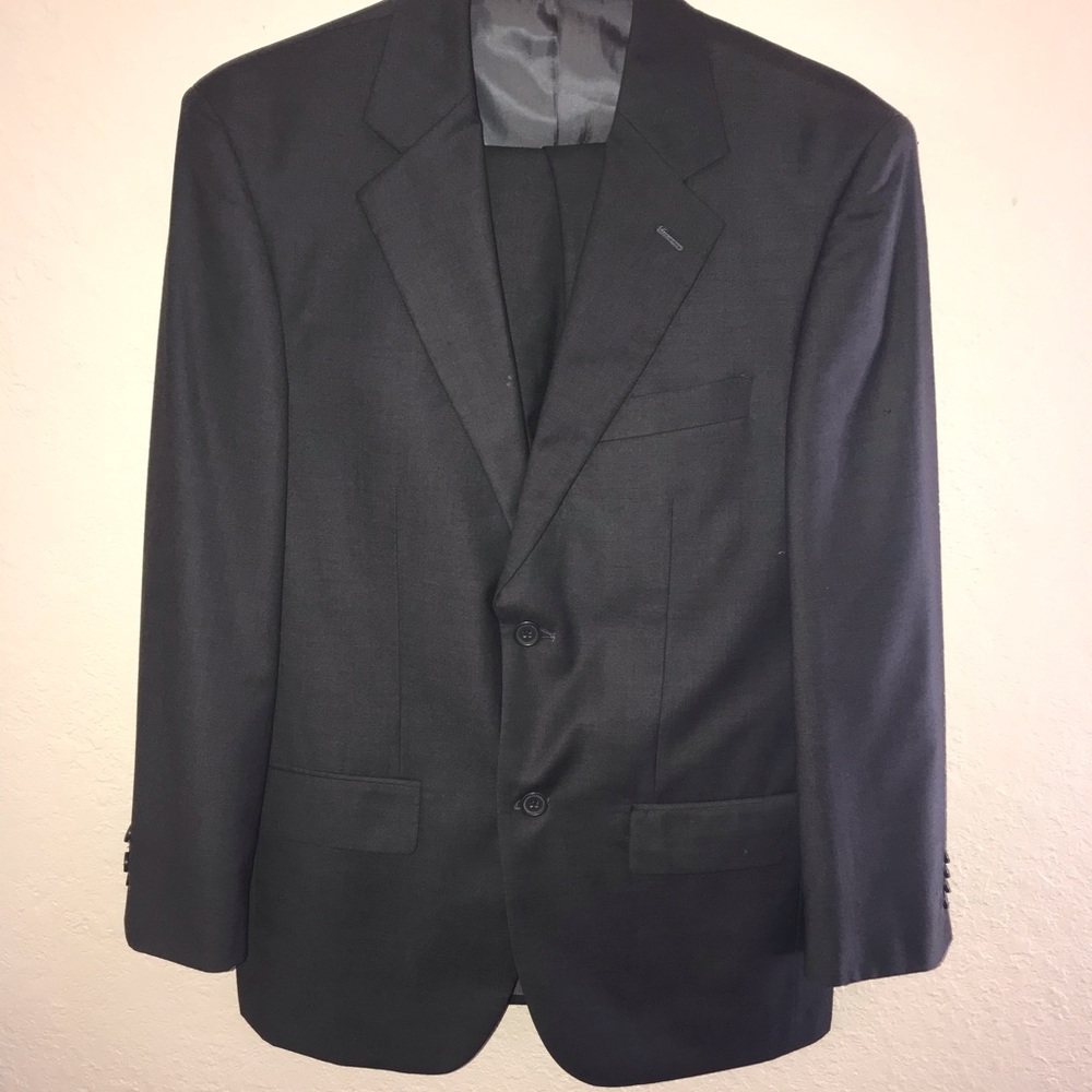Men charcoal gray suit